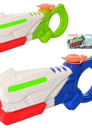 Водяной бластер super shoot 34 см – водный пистолет для детей от 3 лет
