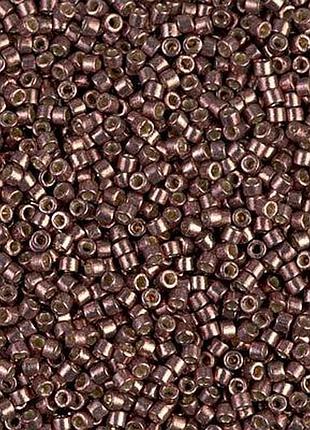 Db-1843 бисер miyuki duracoat delica beads 11/0 (металлик бронзовый топаз)