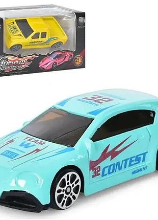 Машинка металева top speed super car 7 см у коробці, детальна модель для дітей