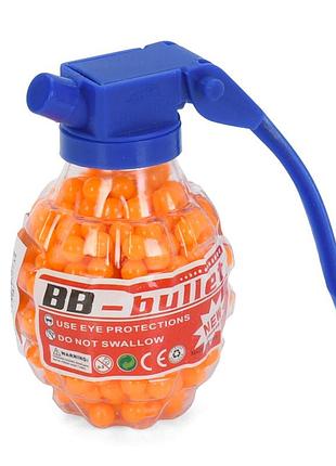 Пульки (шарики) для детского оружия "граната" bb-5(orange) 500 шт
