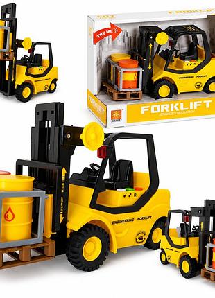Іграшковий навантажувач forklift 1:16 зі світлом і звуком, спецтехніка для дітей 3+, 24 см