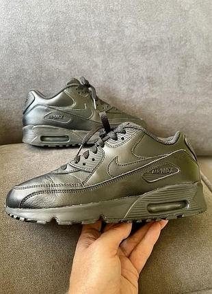 Детские кожаные кроссовки nike air max 90 р. 37,5 (24 см)