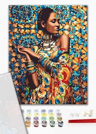 Brushme premium картина за номерами принцеса зімбабве, 40×50 см, 40x50 см