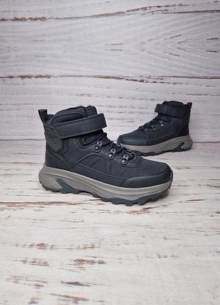 Р.36-41 демисезонные ботинки для мальчиков clibee kd746-1 black