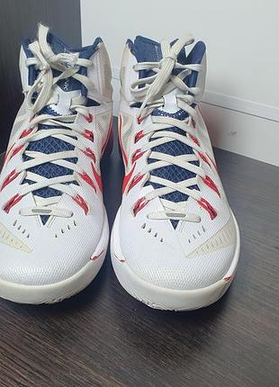 Кроссовки nike hyperdunk white university red (оригинал) 2