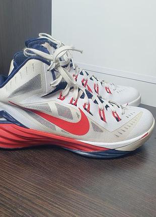 Кроссовки nike hyperdunk white university red (оригинал) 3