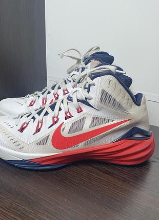 Кроссовки nike hyperdunk white university red (оригинал)