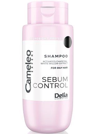 Шампунь для жирных волос delia cameleo expert sebum control с экстрактом белой ивы, 300мл, 300 мл
