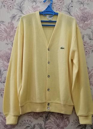 Мужской кардиган, кофта lacoste. размер l.