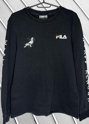 Мужской свитшот fila x staple pigeon s m фила стейпл кофта худи лонгслив fila x staple pigeon s m