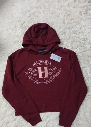 Худі для підлітків harry potter укорочене бордове 158-164 см