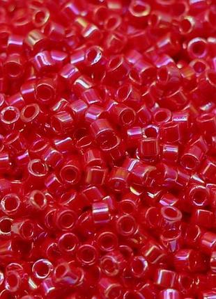 Db-162 бисер miyuki delica beads 11/0 (радужный красный)