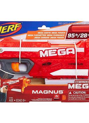 Бластер с мягкими шарами магнус - magnus, blaster, mega, nerf, hasbro (a4887)