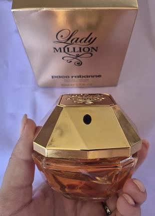 Парфумована вода paco rabanne lady million, 80 мл, для жінок
