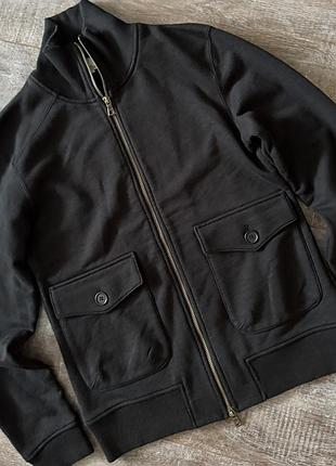 Кофта на блискавці e.z by zegna (made in japan), зіп-худі без капюшона