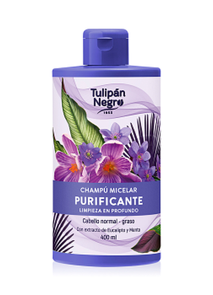 Шампунь мицеллярный очищающий tulipan negro, 400мл, 400 мл
