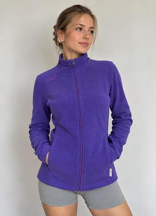 Фліска кофта зіпка quechua stratermic decathlon s/m жіноча фіолетова