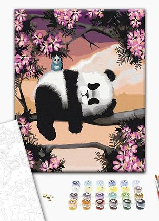 Brushme classic картина по номерам сонная панда, 40×50 см