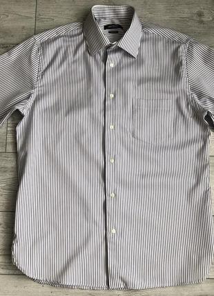 Сорочка\рубашка navyboot slim line striped dress shirt1 фото