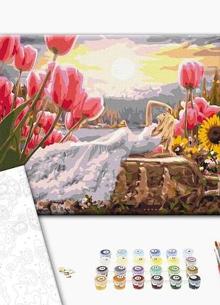 Brushme classic картина по номерам дюймовочка в белом, 40×50 см