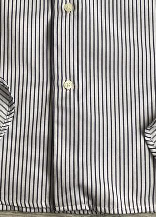 Сорочка\рубашка navyboot slim line striped dress shirt4 фото