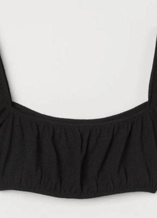 Жіночий топ h&m чорний розмір 54 (xl)