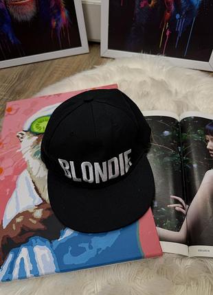 Чорна кепка снепбек blondie оригінал рок мерч