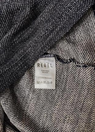Rebel серое трикотажное худи 6