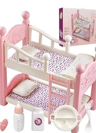 Кровать для куклы двухэтажная арт. w 6910 b