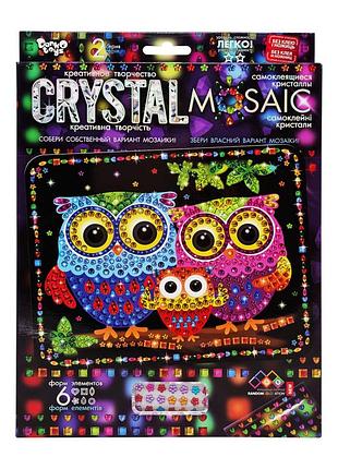 Креативное творчество "crystal mosaic совы" crm-02-10, 6 форм элементов