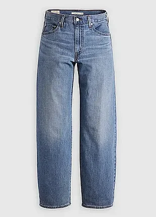 Джинси levi's baggy dad linen+ denim, жіночі — heavy check