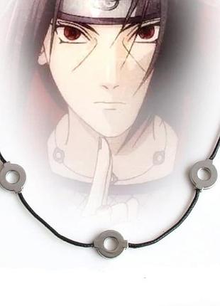 Аксессуар итачи учиха цепочка-шнурок "акацуки", 48 см - itachi uchiha necklace, akatsuki