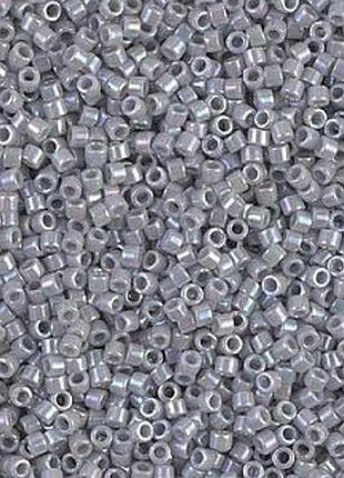 Db-1579 бисер miyuki delica beads 11/0 (жемчужный радужный серый)