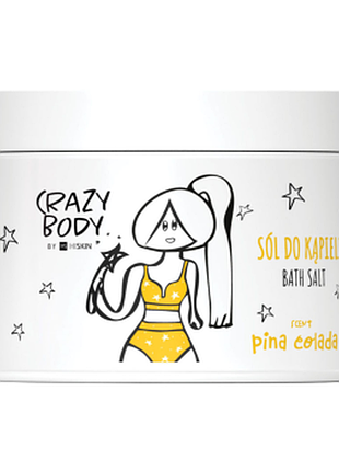 Соль для ванн hiskin crazy body с ароматом пина колада, 300мл, 300 мл