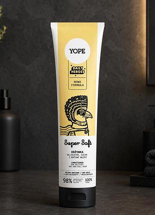 Розгладжувальний кондиціонер для волосся yope daily heroes smooth oriental garden 170 мл для м'якості та блиску волосся soft