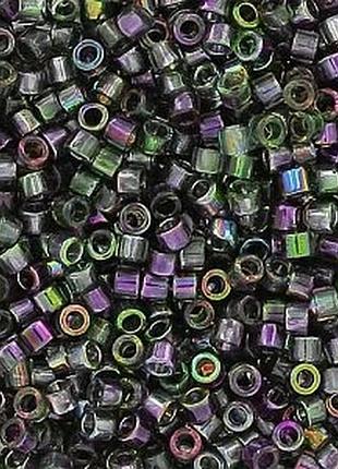 Db-2205 бісер miyuki delica beads 11/0 (металік зелений з "бензиновим" переливом)