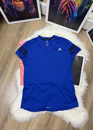 Синя спортивна футболка adidas running climalite