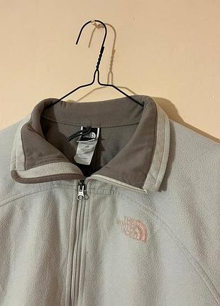 Жіноча флісова кофта the north face, біла 2
