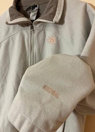 Жіноча флісова кофта the north face, біла 3