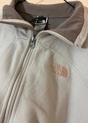 Жіноча флісова кофта the north face, біла 5