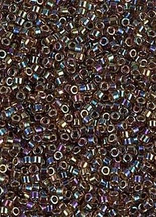 Db-87 бисер miyuki delica beads 11/0 (блестящий радужный коричневый)