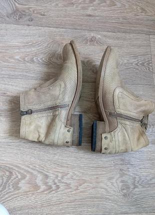 Женские кожаные летние или демисезон перфорированные ковбойки оттенок taupe pikolinos