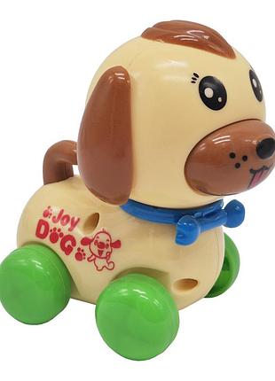 Игрушка заводная собака 665 коричневый