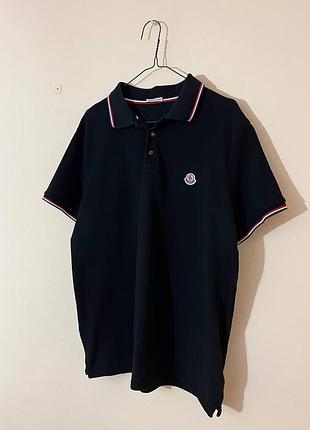 Чоловіче поло moncler чорне, розмір xl