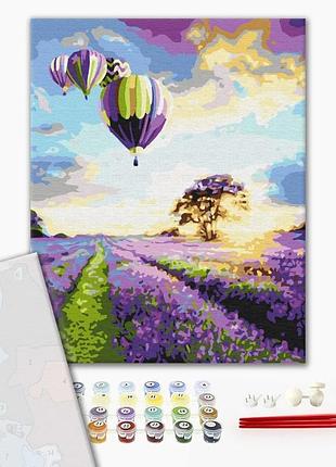 Brushme premium картина за номерами політ над лавандовим полем, 40×50 см, 40x50 см