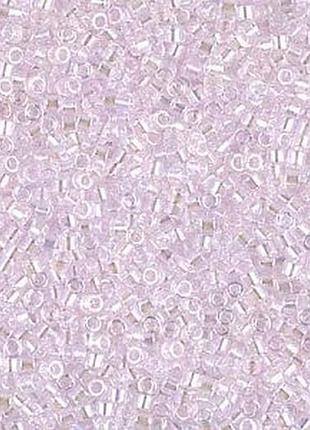 Db-71 бисер miyuki delica beads 11/0 (прозрачный радужный розовый)