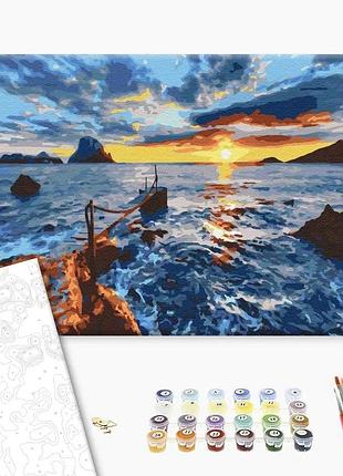 Brushme classic картина по номерам на закате, 40×50 см