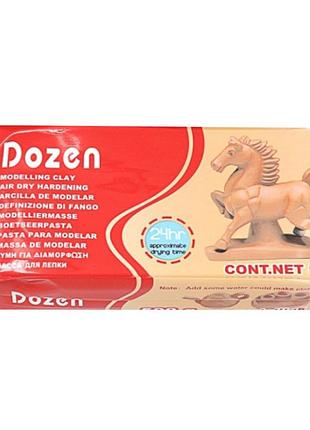 Масса для лепки "dozen" dscn0666 коричневая 500 грамм