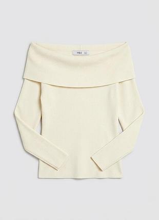 Джемпер с открытыми плечами "marks & spencer", uk10/eur38.