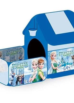 Палатка с бассейном для шариков и баскетбольным кольцом 'frozen' арт. 9988 fz-b